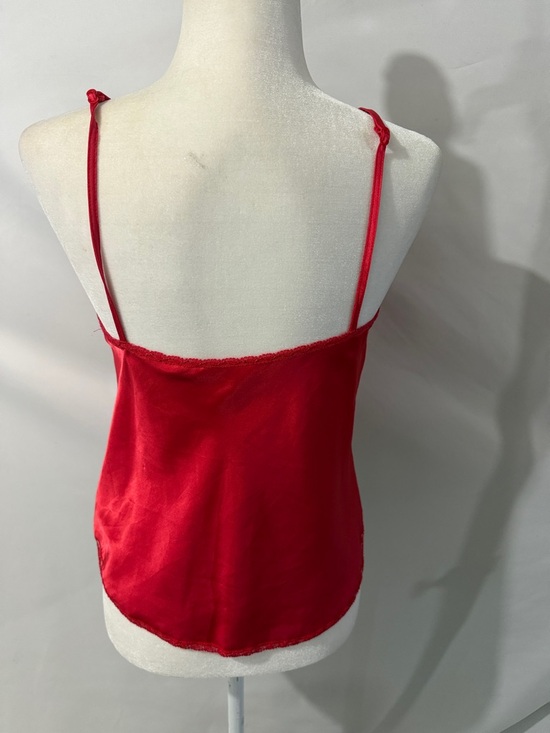 VINTAGE Maidenform Chantilly Red Satin & Lace Camisole Sz 36 - Picture 4 of 6